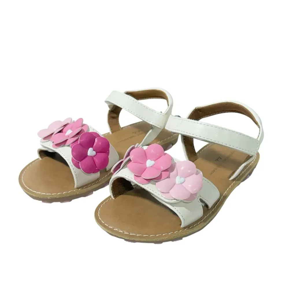 Cupcakes and Cashmere floral band Girls Adjustable Sandals SZ/10